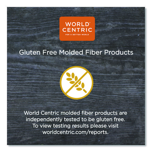 Fiber Trays, PLA Lined, PFAS Free, 8.3 x 4.9 x 0.7, Natural, Paper, 500/Carton