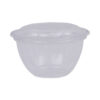 Renewable and Compostable Containers, 18 oz, 5.5" Diameter x 2.3" h, Clear, Plastic, 150/Carton