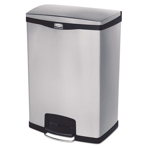 Rubbermaid Commercial Slim Jim Metal 24G End Step Can