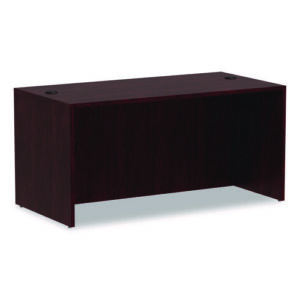 Alera Valencia Series Straight Front Desk Shell, 59.13" x 29.5" x 29.63", Mahogany