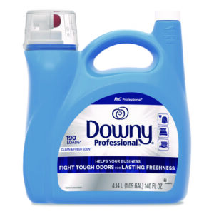 Commercial Liquid Fabric Softener, 140 oz Plastic Bottle with Dispensing Tap