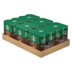 Cold Brew Coffee, Doubleshot Espresso and Cream, 6.5 oz Can, 24/Carton