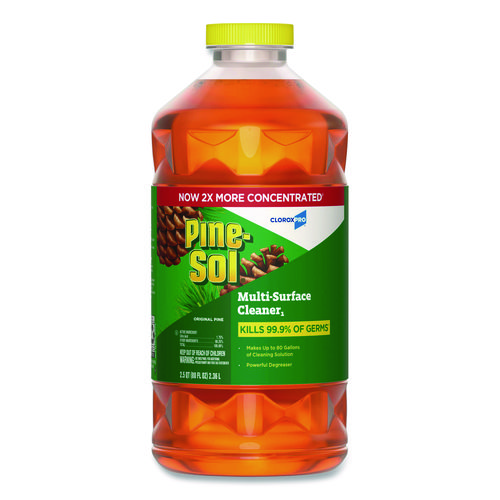 CloroxPro Multi-Surface Cleaner Disinfectant Concentrated, Original Pine, 80 oz Bottle