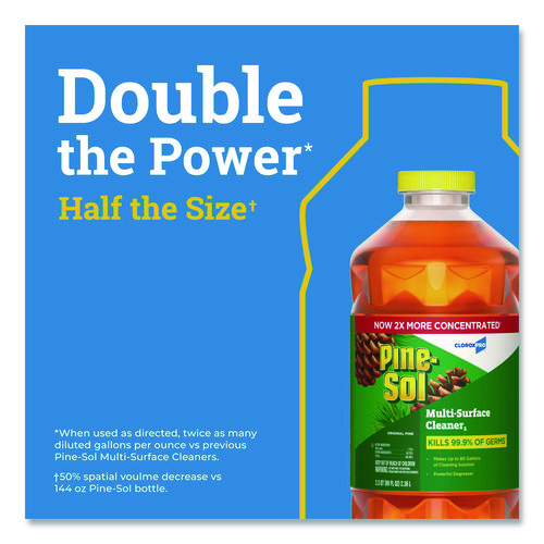 CloroxPro Multi-Surface Cleaner Disinfectant Concentrated, Original Pine, 80 oz Bottle
