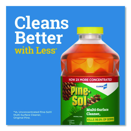 CloroxPro Multi-Surface Cleaner Disinfectant Concentrated, Original Pine, 80 oz Bottle