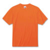 GloWear 8089 Non-Certified Hi-Vis T-Shirt, Polyester, 4X-Large, Orange