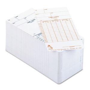 Time Clock Cards for Acroprint ATR120, Two Sides, 3.5 x 7, 250/Pack