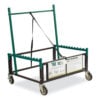 Table Assist Dolly, 1,000 lb Capacity, 38 x 30 x 44.5, Black/Green