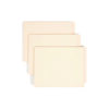 Heavyweight Manila End Tab Folders, 9.5" High Front, Straight Tabs, Letter Size, 0.75" Expansion, Manila, 100/Box