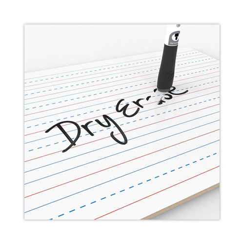 Double-Sided Dry Erase Lap Board, 12" x 9", White Surface, 24/Pack