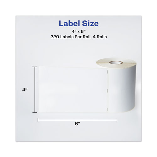 Multipurpose Thermal Labels, 2.13 x 4, White, 140/Roll