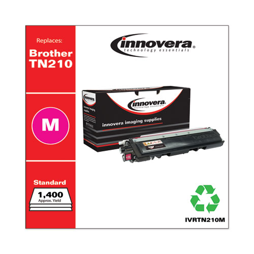 Remanufactured Magenta Toner, Replacement for TN210M, 1,400 Page-Yield