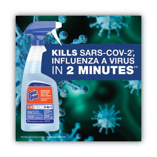 Disinfecting All-Purpose Spray and Glass Cleaner, Fresh Scent, 1 gal Bottle