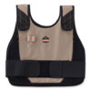 Chill-Its 6215 Premium FR Phase Change Cooling Vest with Packs, Modacrylic Cotton, Small/Medium, Khaki