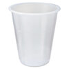 RK Crisscross Cold Drink Cups, 3 oz, Plastic, Clear, 100/Bag, 25 Bags/Carton