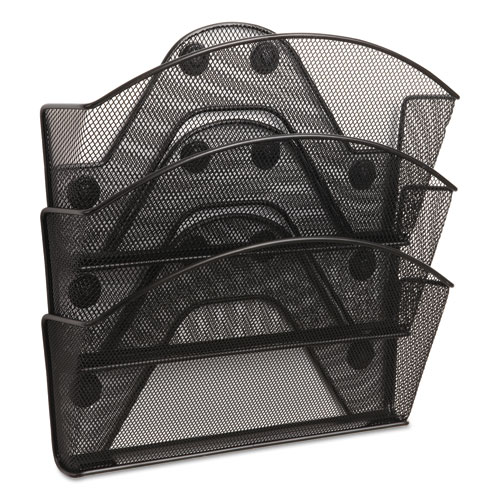 Safco Black Magic Magnetic Triple File Pocket
