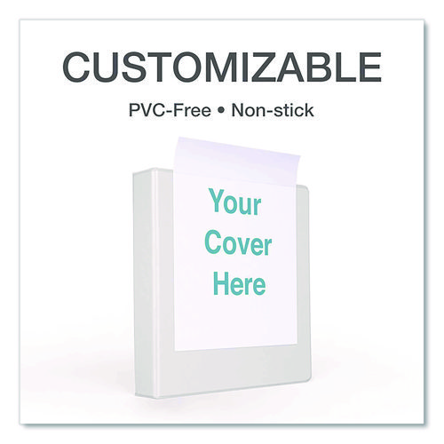 Premier Easy Open ClearVue Locking Slant-D Ring Binder, 3 Rings, 4" Capacity, 11 x 8.5, White - Image 7