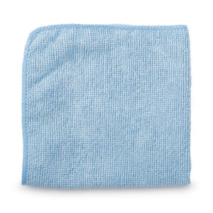 Microfiber Cleaning Cloths, 16 x 16, Blue, 24/Pack