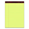 Gold Fibre Writing Pads, Wide/Legal Rule, 50 Canary-Yellow 8.5 x 11.75 Sheets, 4/Pack