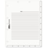 Medical Chart Index Divider Sheets, Untabbed, 11 x 8.5, White, 400/Box