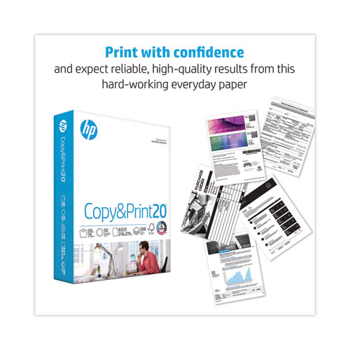 CopyandPrint20 Paper, 92 Bright, 20 lb Bond Weight, 8.5 x 11, White, 750 Sheets/Ream, 4 Reams/Carton
