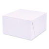 Bakery Boxes, Standard, 7 x 7 x 4, White, Paper, 250/Carton