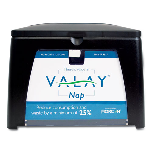 Valay Table Top Napkin Dispenser, 6.5 x 8.4 x 6.3, Black