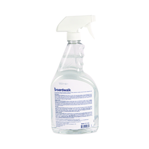 Natural Glass Cleaner, Unscented, 32 oz Trigger Spray Bottle, 12/Carton