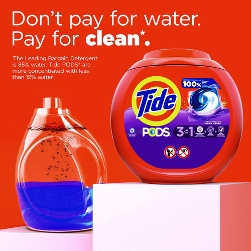 PODS Laundry Detergent, Spring Meadow, 66 oz Tub, 76 Pacs/Tub - Image 4