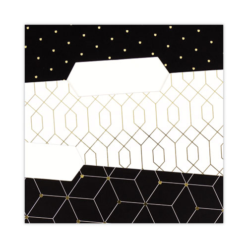 Fashion File Folders, 1/3-Cut Tabs: Assorted, Letter Size, Assorted Colors, 24/Box