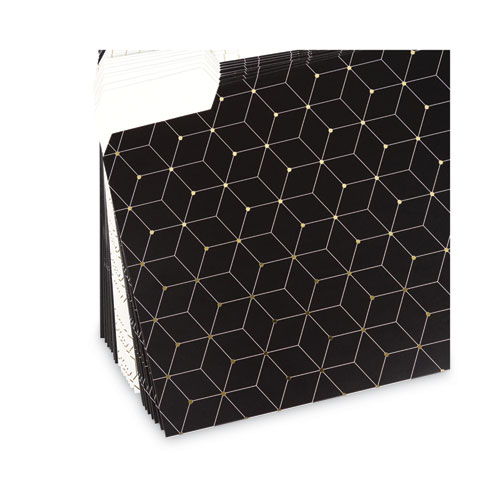Fashion File Folders, 1/3-Cut Tabs: Assorted, Letter Size, Assorted Colors, 24/Box