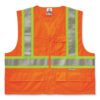 GloWear 8235ZX Class 2 Two-Tone X-Back Vest, Polyester, 4X-Large/5X-Large, Orange