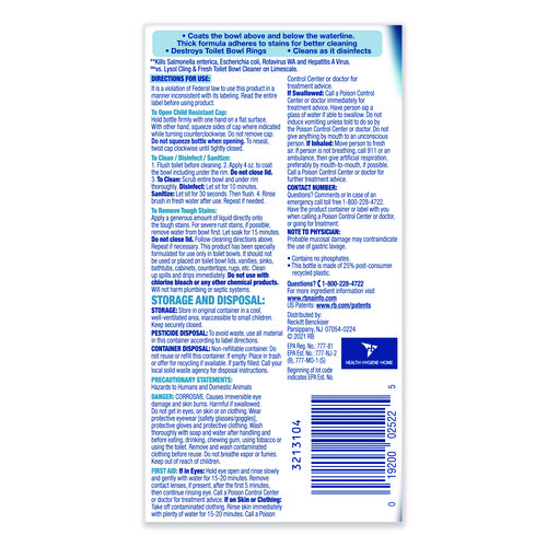 Disinfectant Toilet Bowl Cleaner, Atlantic Fresh, 24 oz Bottle