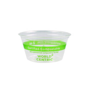 PLA Clear Cold Cups, Souffle, 2 oz, Plastic, Clear, 2,000/Carton