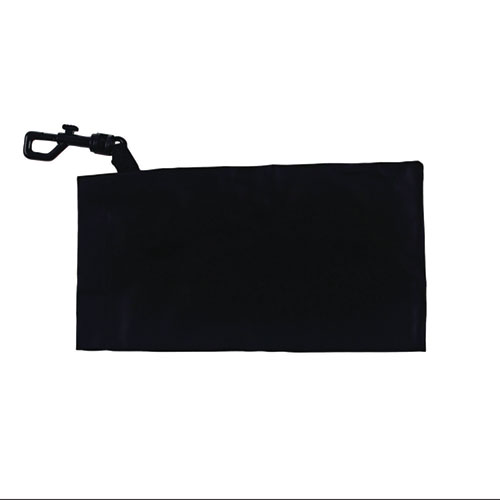 Safety Glasses Carrying Pouch with Belt Clip, 4.25 x 0.25 x 4.25, Black, 12/Carton