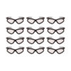 V30 Nemesi Foam Safety Glasses, Black Nylon Frame, Clear Polycarbonate Lens, 12/Carton
