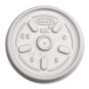 Plastic Lids for Foam Containers, Vented, Fits 3.5 oz to 6 oz, White, 100/Pack, 10 Packs/Carton