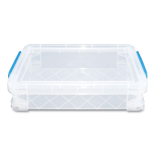Super Stacker File and Document Box, Letter Files, 10.5 x 14.5 x 3.38, Translucent White