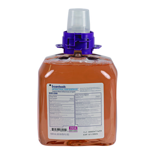 Foam Antibacterial Handwash, Fresh Fruit Scent, 1,250 mL Refill, 4/Carton