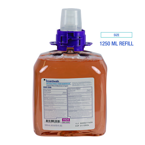 Foam Antibacterial Handwash, Fresh Fruit Scent, 1,250 mL Refill, 4/Carton