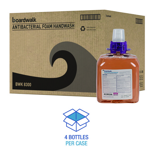 Foam Antibacterial Handwash, Fresh Fruit Scent, 1,250 mL Refill, 4/Carton
