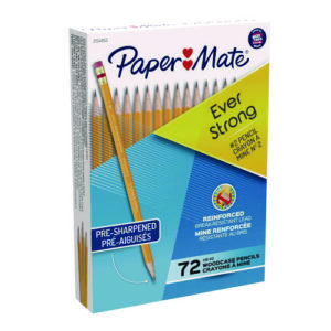 EverStrong #2 Pencils, HB (#2), Black Lead, Yellow Barrel, 72/Box