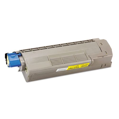 Remanufactured Yellow Toner, Replacement for 44315301, 6,000 Page-Yield