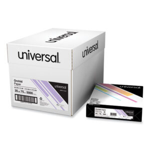 Deluxe Colored Paper, 20 lb Bond Weight, 8.5 x 11, Orchid, 500 Sheets/Ream, 10 Reams/Carton