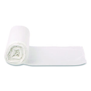 Vu Thru Liner Low Density Can Liner, 60 gal, 0.95 mil, Natural, Roll, 100/Carton