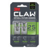 Claw Drywall Picture Hanger, Stainless Steel, 25 lb Capacity, 4 Hooks and 4 Spot Markers,