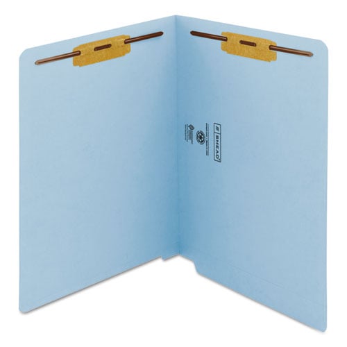 Smead Shelf-Master Straight Tab Cut Letter Recycled Fastener Folder