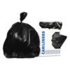 Linear Low-Density Can Liners, Super Tuf, 56 gal, 0.9 mil, 43" x 47", Black, 100/Carton