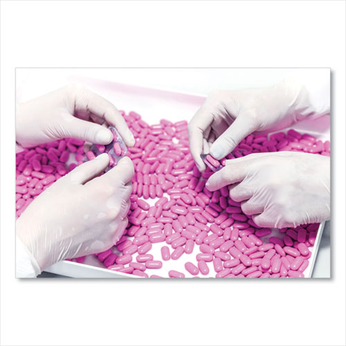 Latex Gloves, Cream, X-Large, 100/Box, 10 Boxes/Carton
