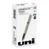 Deluxe Rollerball Pen, Stick, Fine 0.7 mm, Blue Ink, Champagne/Black/Blue Barrel, Dozen